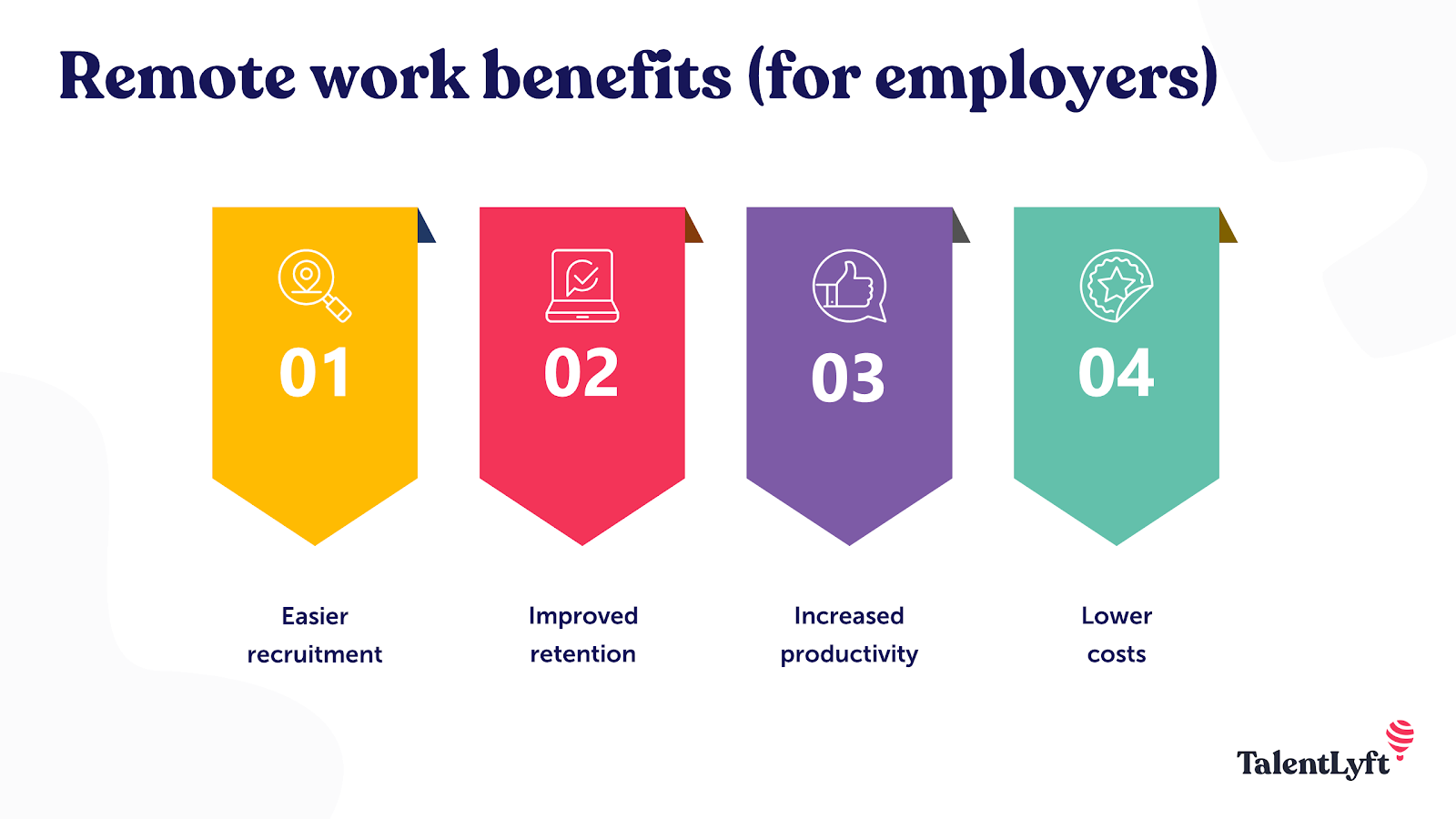 Remote work benefits (for employer) 